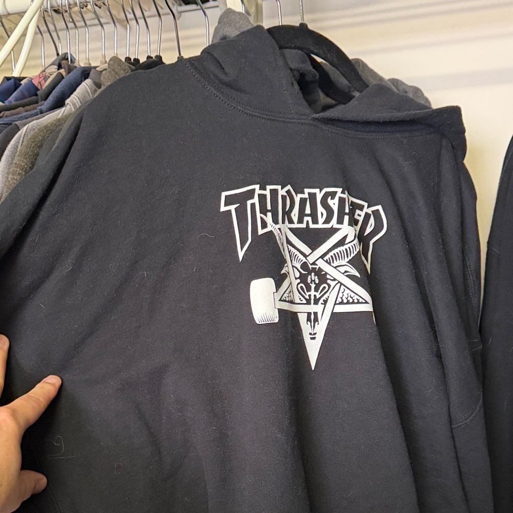 Thrasher Black Graphic Hoodie